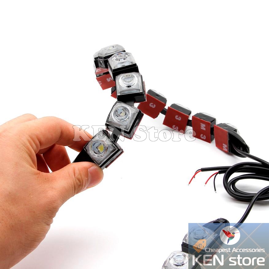 Dây led audi demi có thể uốn cong làm đèn đi ban ngày, đèn daylight DRL 6 đến 20 chip led