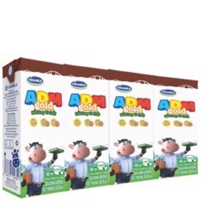 Sữa Dinh Dưỡng VINAMILK ADM GOLD CÓ ĐƯỜNG - DÂU - SO- Lốc 4 Hộp X 180ML | BigBuy360 - bigbuy360.vn