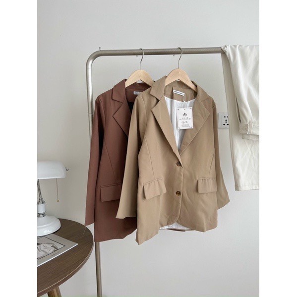 Áo Khoác Blazer Nữ 2 Lớp Tay Dài Cổ Bẻ HIMI FASHION mã H26 | BigBuy360 - bigbuy360.vn