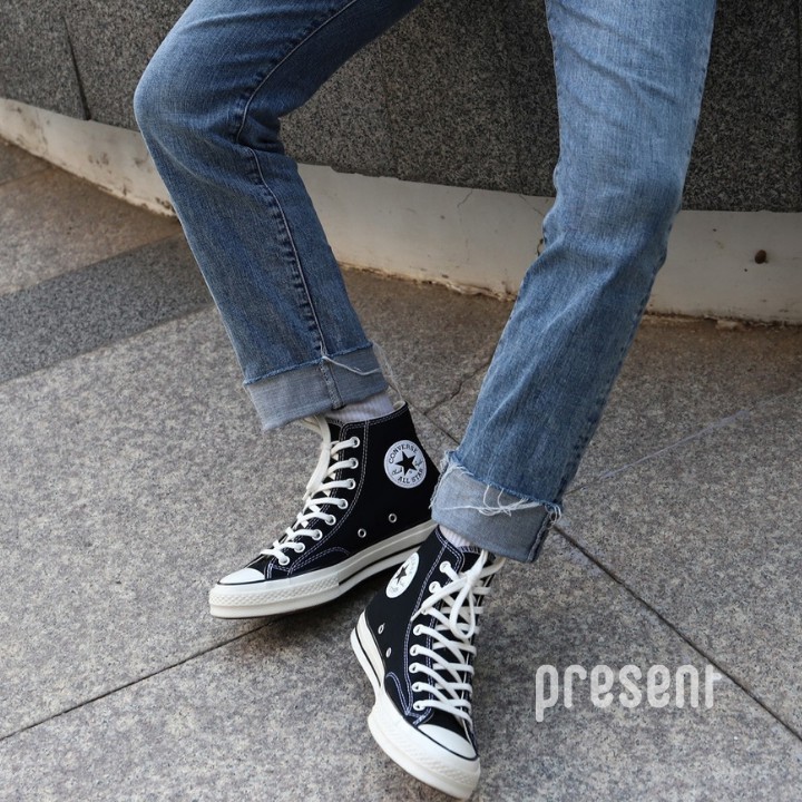 [FREESHIP - HÀNG AUTH KÈM BILL] Giày Sneakers Converse 1970s Black White Cao Cổ - Present Original Sneakers | BigBuy360 - bigbuy360.vn