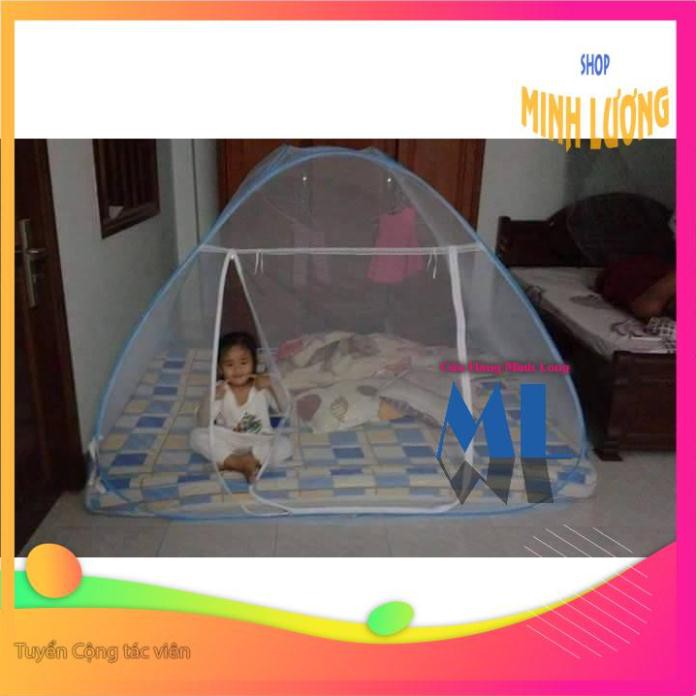 [THANH LÝ GIẢM GIÁ] Màn chụp tự bung đỉnh chóp 1m2 x 2m - XANH HOA