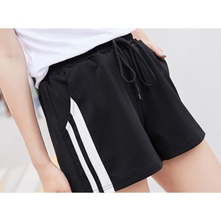 Quần thể thao short big size màu đen 2 sọc size 65-75kg