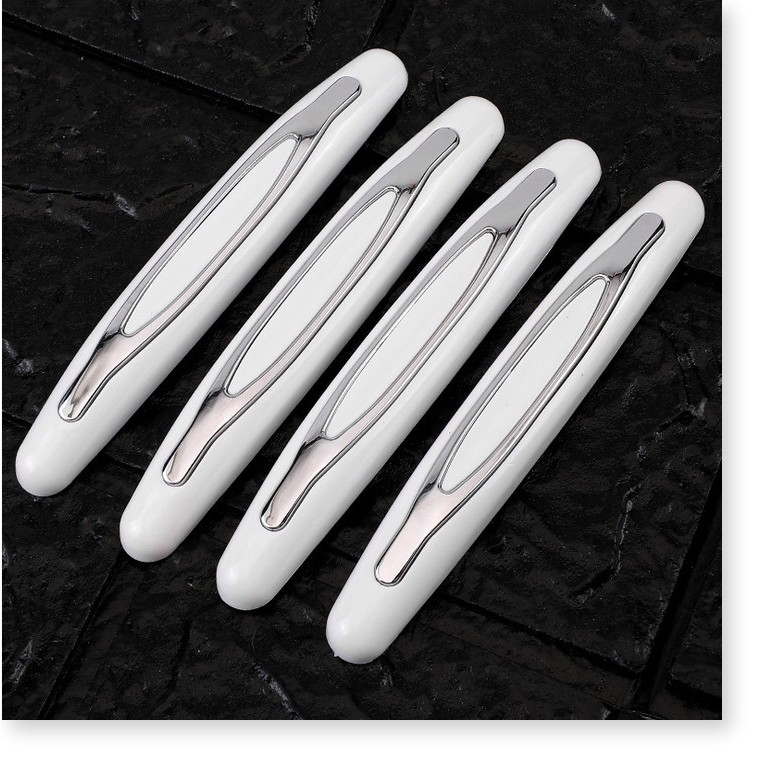 Bộ 4 chiếc nẹp chống va đập cánh cửa ô tô, xe hơi cao cấp BH-238-B - Trắng