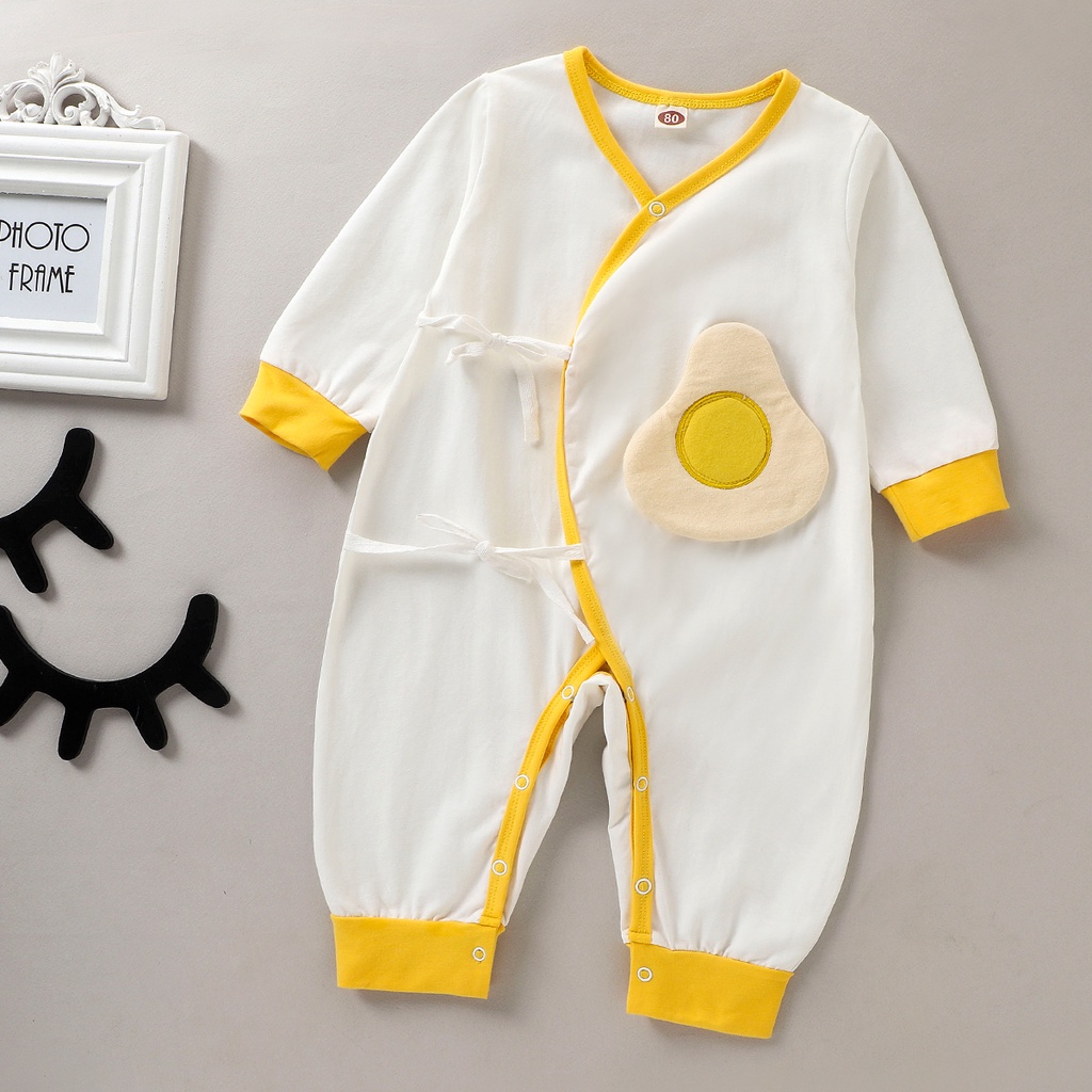 Áo liền quần DàI Tay One Piece Cho Bé Sơ Sinh