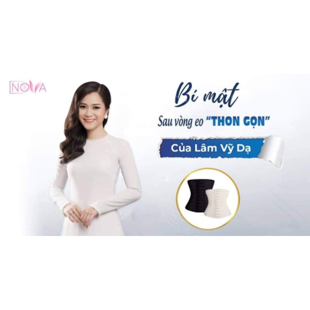 Gen Nịt Bụng Nova Nhật Bản Chống Cuộn Chống gập làm bằng thun cotton có dãn, đàn hồi, thấm hút mồ hô