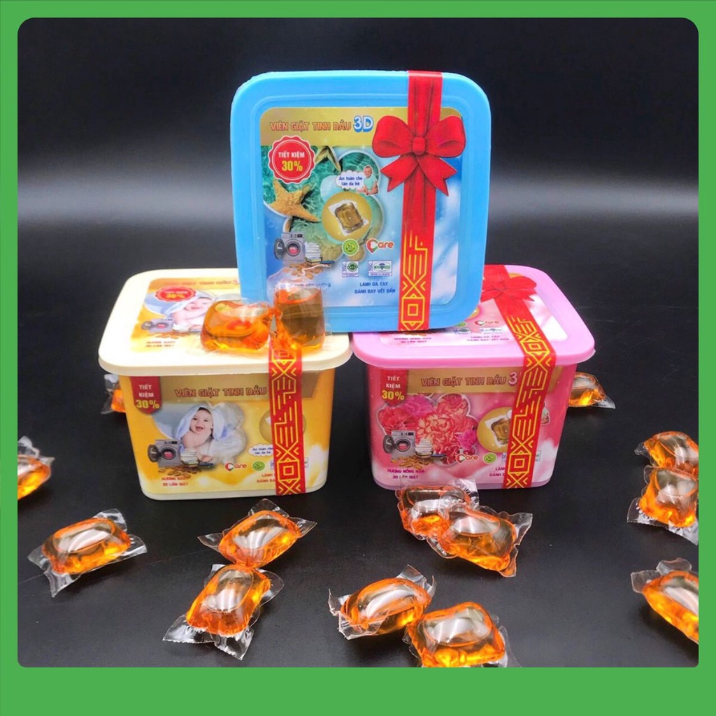 Viên giặt Tinh Dầu Thơm Lâu, Bảo Vệ Máy giặt ( bán lẻ 1 viên) - Chất lượng cao