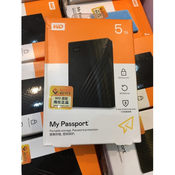 Ổ Cứng Di Động HDD WD My Passport 1TB 2TB 4TB 5TB - Hàng Chính Hãng - BH 3 Năm - Có Xuất VAT | BigBuy360 - bigbuy360.vn