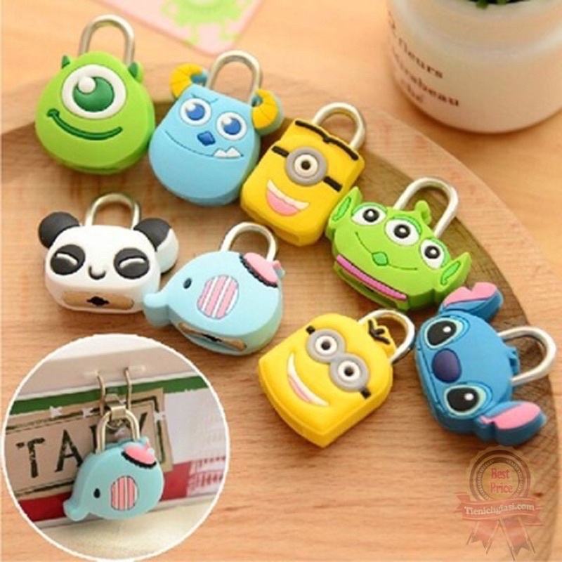 Khoá mini Có Chìa Cute- Chống Trộm Siêu Cute Cho Bé