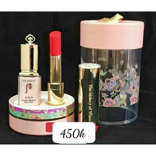 set son Dưỡng whoo màu hồng (tặng ví)