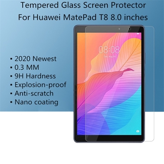 Kính cường lực 9H bảo vệ màn hình cho Huawei MatePad T8 8.0 inch T 8 2020 8 "cho Kobe2-L03 KOB2-L09