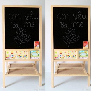 Bảng học thông minh 90*45 hai mặt thông minh, 1 mặt từ tính và 1 mặt viết phấn