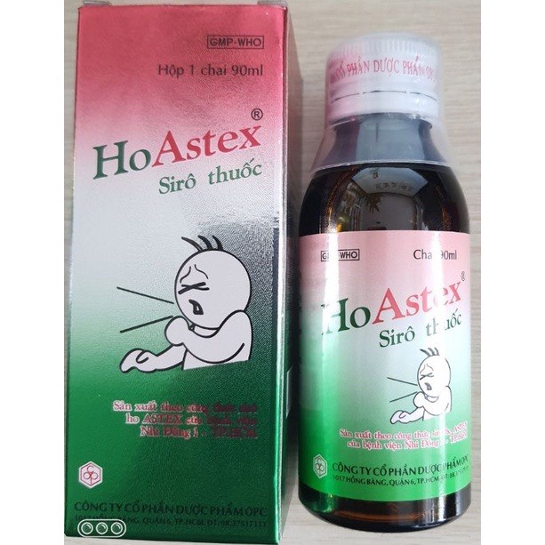 Siro Ho Astex Cắt Ho Tiêu Đờm Giảm Đau Họng Hiệu Quả An Toàn Cho Trẻ Từ Sơ Sinh 90ml