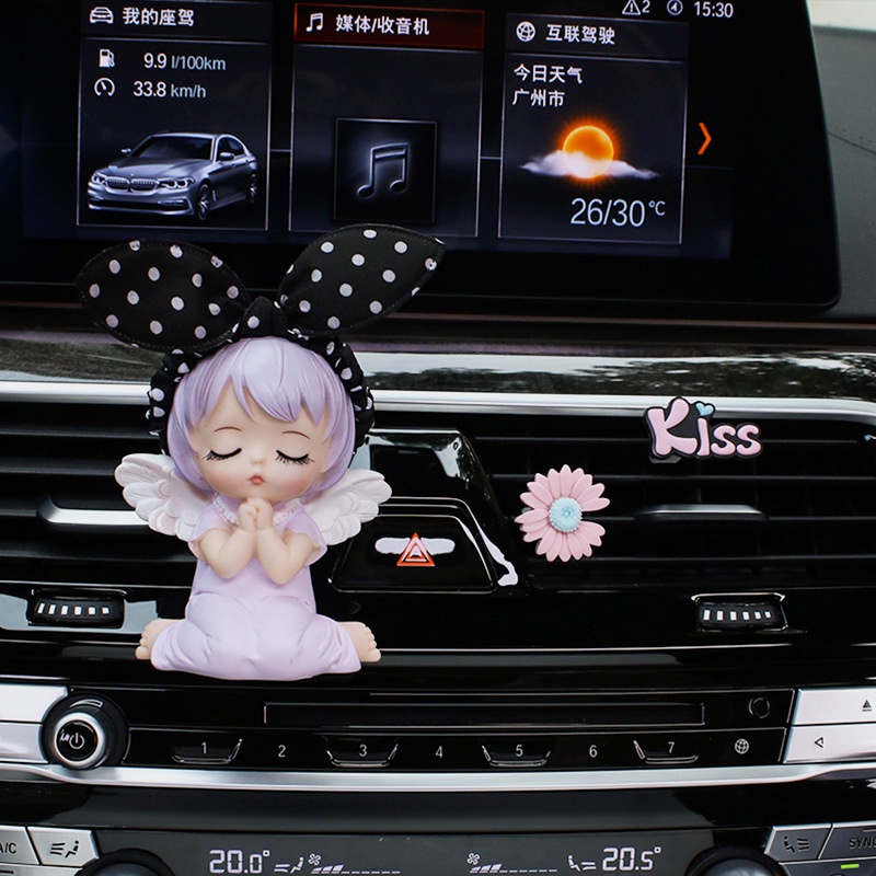 (Hàng Mới Về) Nước Hoa Trang Trí Xe Hơi Hình Cô Gái Dễ Thương