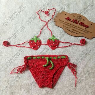 Bikini len handmade trái dâu tây 🍓🍓🍓