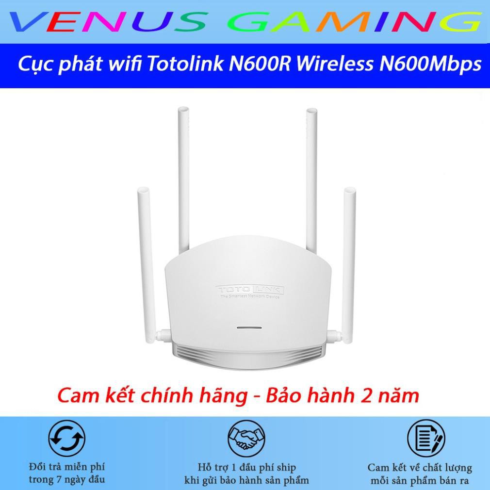 Cục phát wifi Totolink N600R Wireless N600Mbps - Màu trắng - Chính hãng - Bảo hành 2 năm