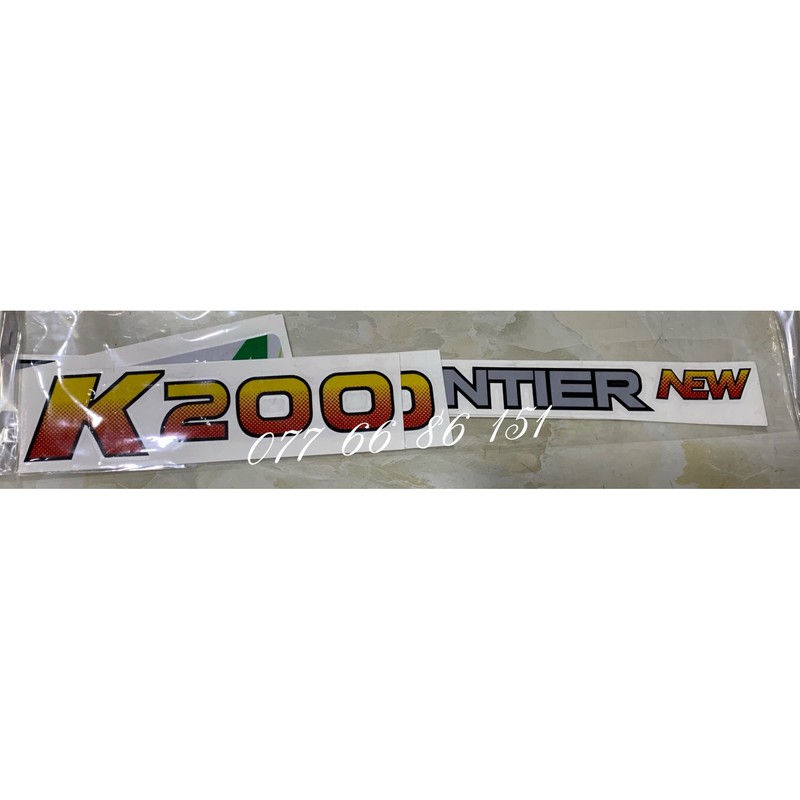 Tem Chữ Dán Thaco Frontier K250,K200, K150 .Tem chữ Thaco frontier