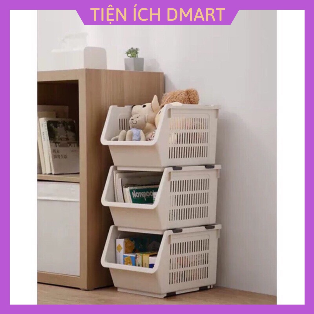 combo 3 kệ đựng đồ đa năng có thể gấp gọn , kệ xếp tầng nhựa Việt Nhật 5569