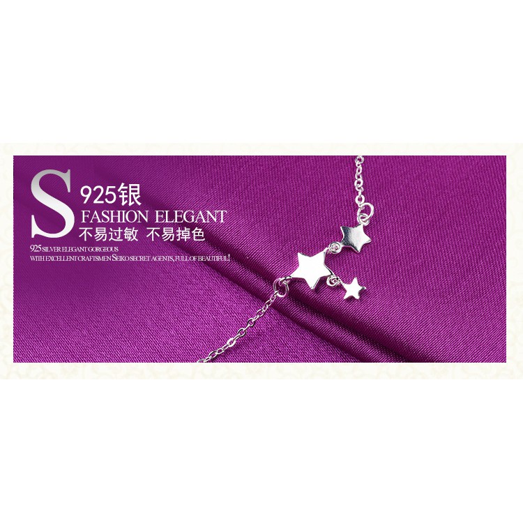 Lắc Tay Bạc Ý Tam Sao [ Sale 2022] | BigBuy360 - bigbuy360.vn