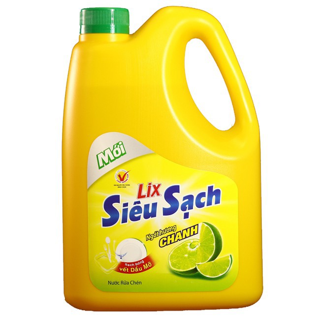 Combo Nước giặt Lix đậm đặc hương hoa 2Kg + Nước rửa chén Lix siêu sạch hương chanh 1.5Kg - NG201 + NS002