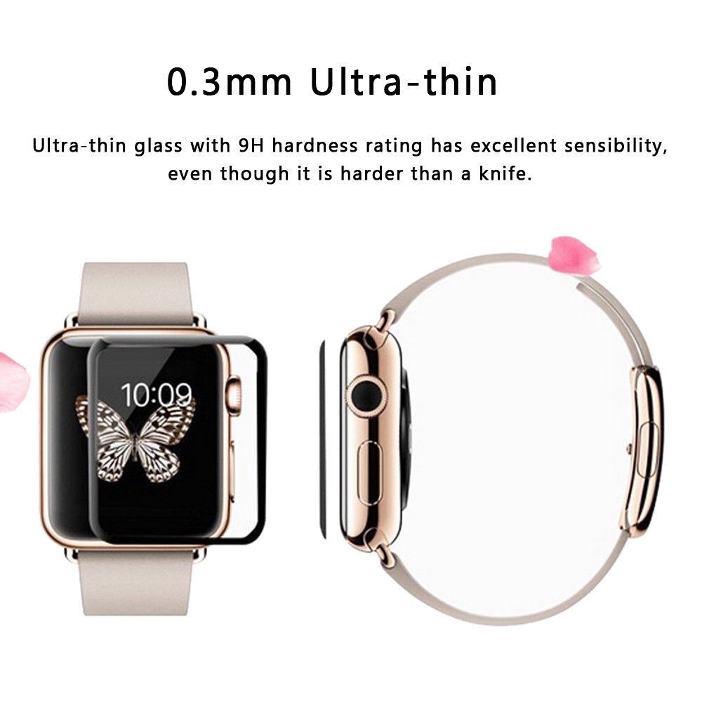 3D tempered glass for Apple Watch 45mm 44mm 40mm 41mm 42mm Screen protector Protective film for iWatch Series 7 SE 6 54 3 2 1