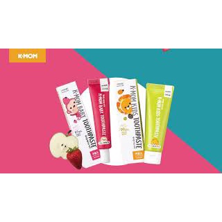 KEM ĐÁNH RĂNG TRẺ EM K-MOM VỊ DÂU 30G/ VỊ DỨA, TÁO 50G
