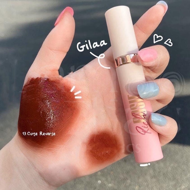 [Hộp quà hoa sáp]SET 6 thỏi son kem lì Gilaa Long Wear Lip Cream - Rich Rosie