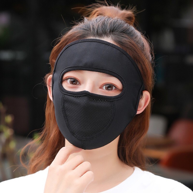 Khẩu trang Ninja, khẩu trang kín mặt chống nắng, chống bụi ( Có lưới thở tiện lợi)