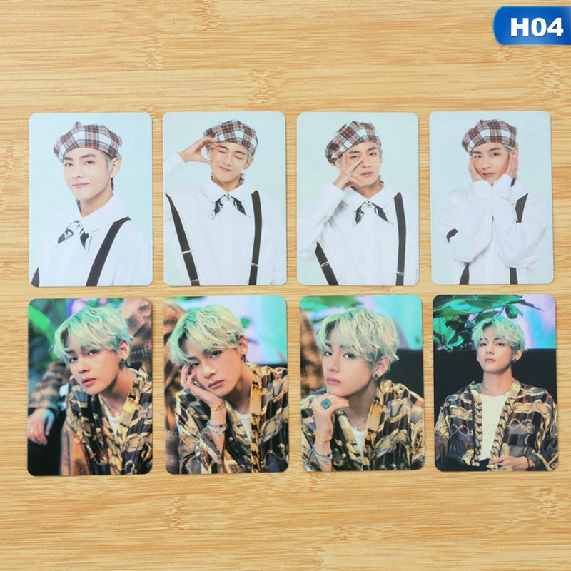 Set 4 / 8 Tấm Ảnh In Hình Các Thành Viên Nhóm Nhạc Bts 5th Muster