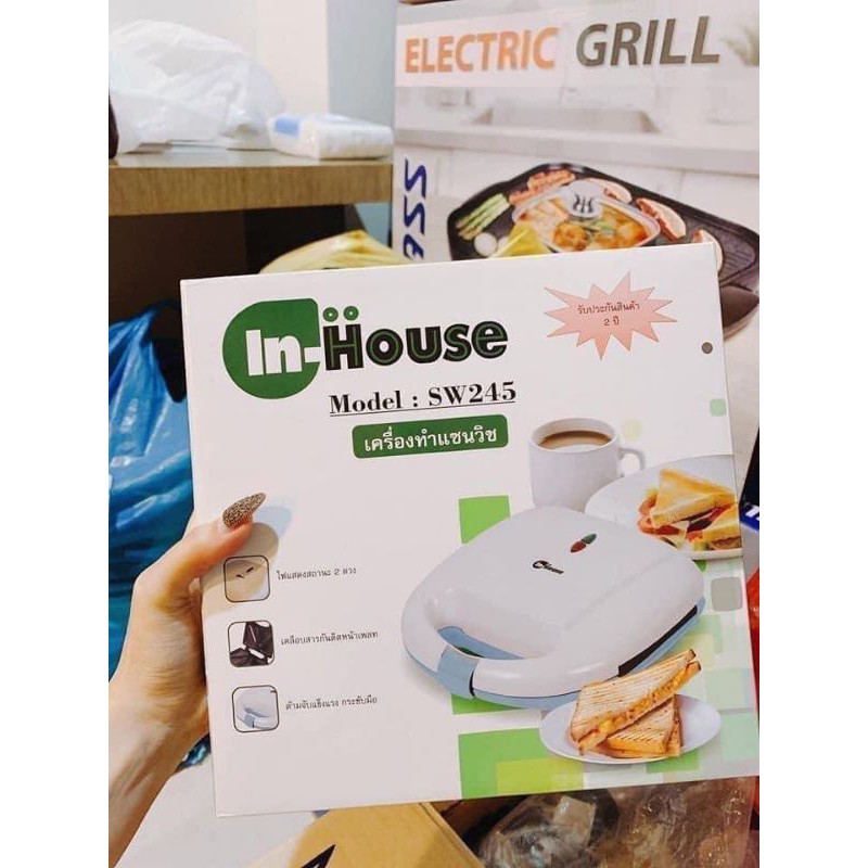 MÁY NƯỚNG BÁNH MỲ KẸP MINI 4in1 Thái Lan In House