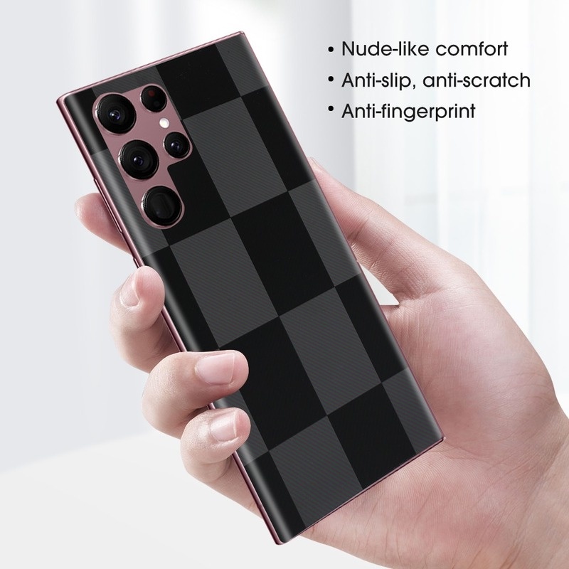 Miếng Dán Sợi Carbon Siêu Mỏng 3D Chống Trầy Xước Cho Điện Thoại Samsung Galaxy S22 Ultra