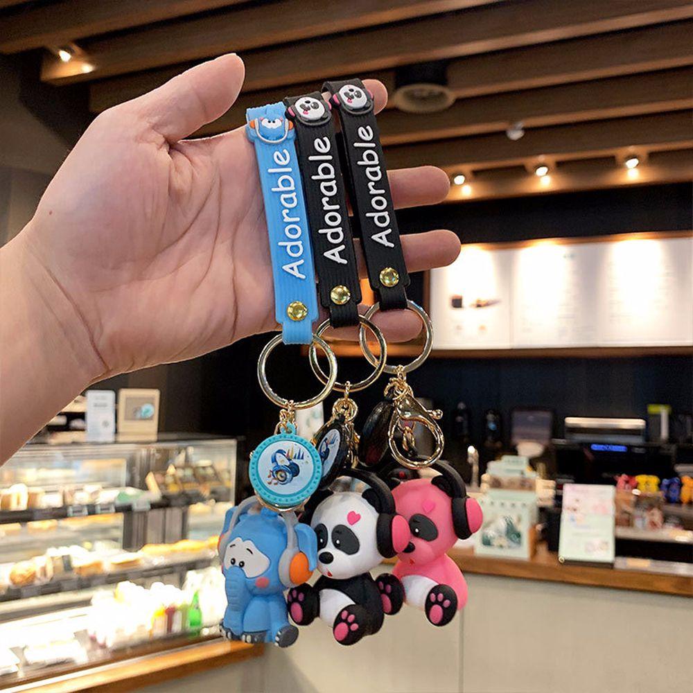 DARNELL Móc Khóa Hình Chú Voi Hoạt Hình Đáng Yêu