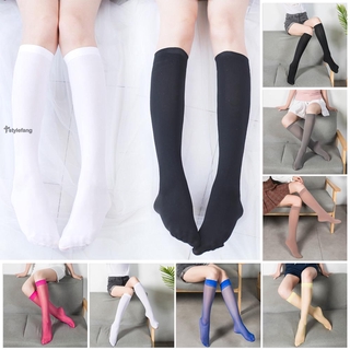 Tất Đùi Màu Trơn Trong Suốt 42cm Cho Nữ