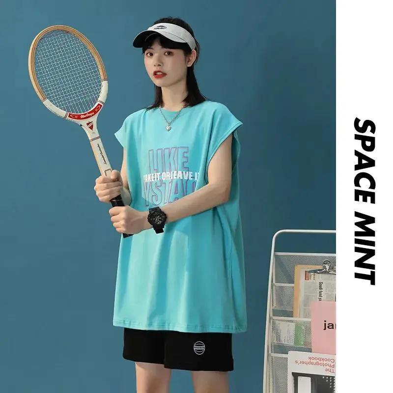 Áo Thun Thể Thao Sát Nách Form Rộng Thời Trang Cho Nữ