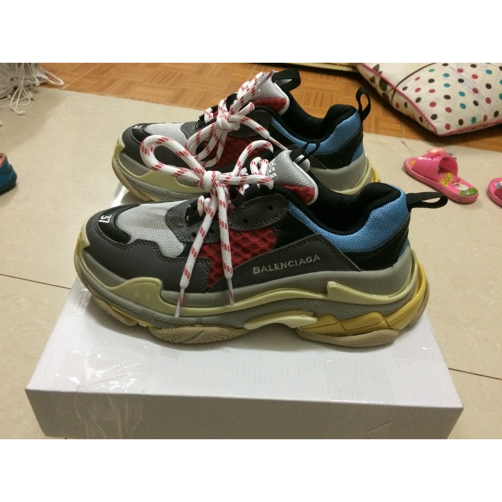 Giầy Balenciaga Trip S mầu đỏ xanh