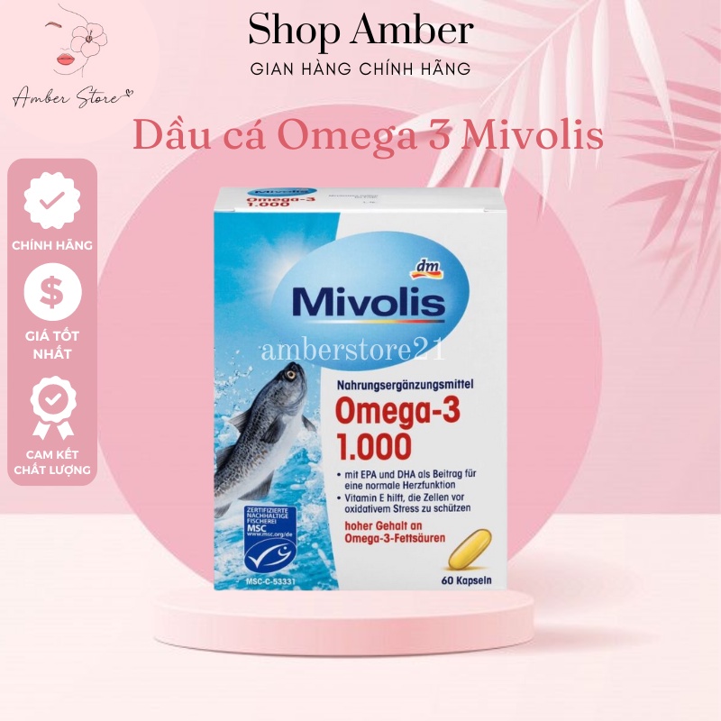 Mivolis Đức- Dầu cá Omega 3- Có bill đức