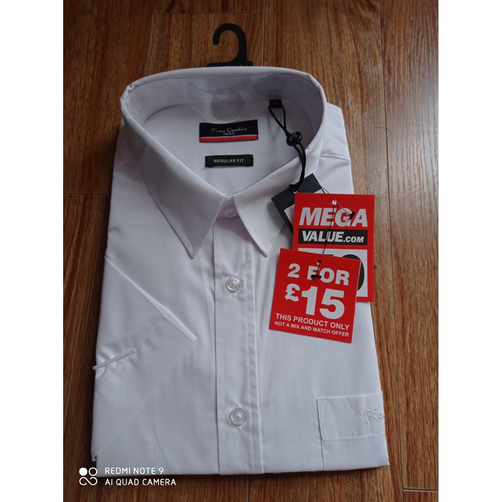 (nhiều mẫu có sẵn Size S: 60-70kg ) Áo sơ mi Pierre Cardin ngắn tay săn sale 70% từ London UK (đủ bill). | BigBuy360 - bigbuy360.vn