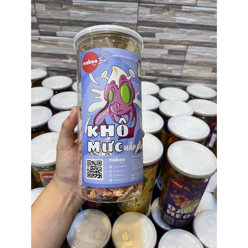 Mực Hấp Nước Dừa Xé Sợi Naboo Dai Ngon Chuẩn Vị Ăn Là Mê - Đồ Ăn Vặt Hà Nội 200g | BigBuy360 - bigbuy360.vn