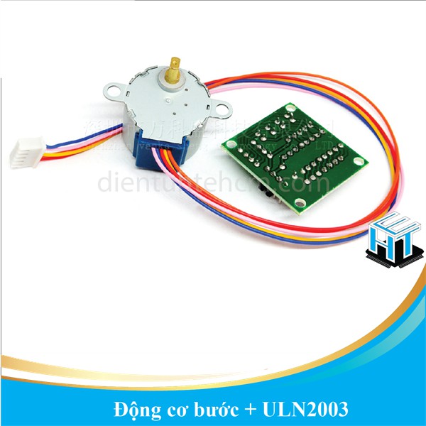 Động cơ bước 5V 28BYJ-48 + mạch điều khiển ULN2003