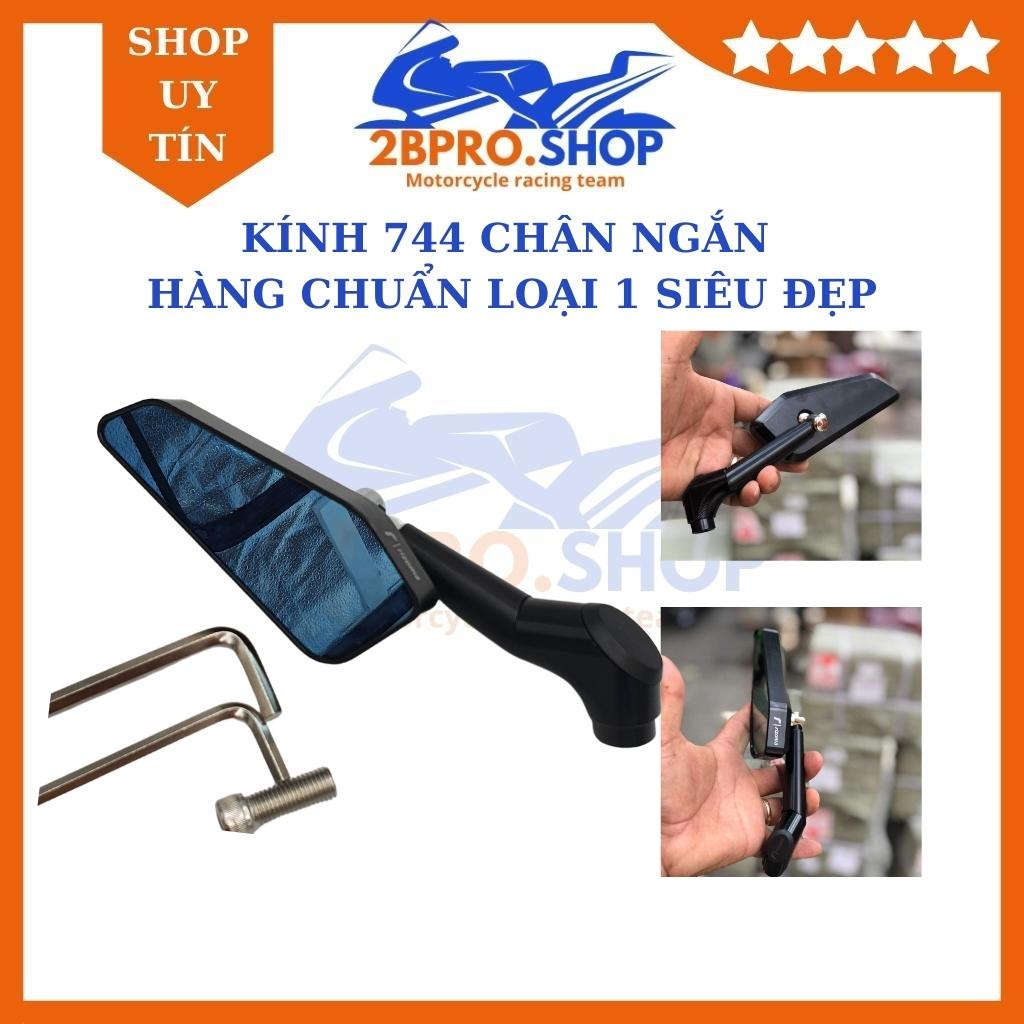 Kính Rizoma mẫu 744 chân ngắn nhôm gắn xe máy nhỏ gọn đẹp , gương chiếu hậu rizoma 744 chuẩn loại 1 hàng đẹp - 2BPRO.SHO