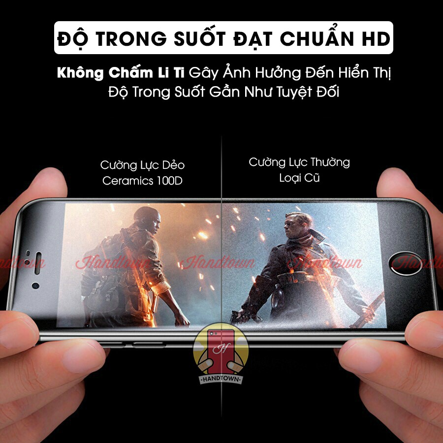 Kính Cường Lực Iphone 6 6S 7 8 6S plus 7 Plus X XS XR XS Max 11 11 Pro Max 12 12 Mini 12 Pro Max Ceramics Dẻo 100D