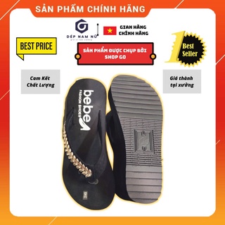 Dép kẹp nữ đế cao gót 5cm go chất liệu xốp nhẹ thời trang nữ cao cấp bebe