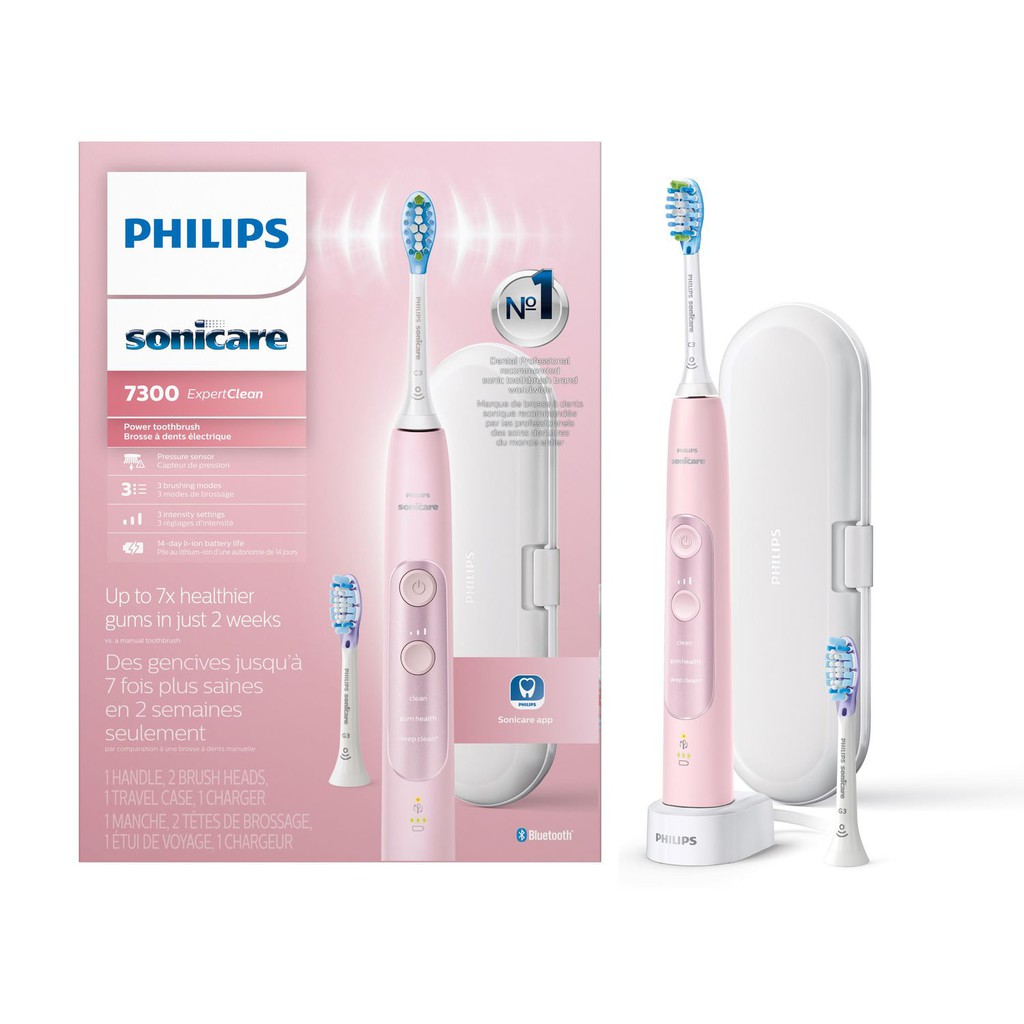 Bàn chải điện Philips Sonicare ExpertClean 7300, 7400, 7500, 7700. Bàn chải đánh răng điện kết nối Bluetooth.