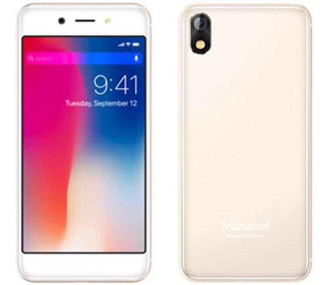 Điện thoại Smartphone Masstel Juno Q6 kiểu dáng Ipx màn hình 5 inch ram 1Gb Rom 8Gb chơi game LQ cực đã+ kèm bao da