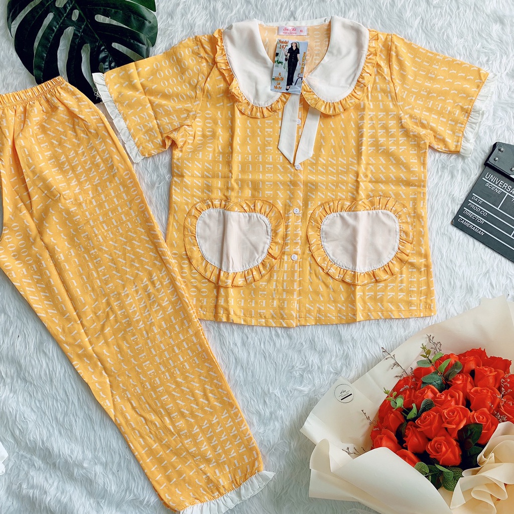 Đồ Ngủ Tiểu Thư Chất Lụa Hàn  Bộ Mặc Nhà Dễ Thương Mẫu Hot Nhất 2021 | BigBuy360 - bigbuy360.vn