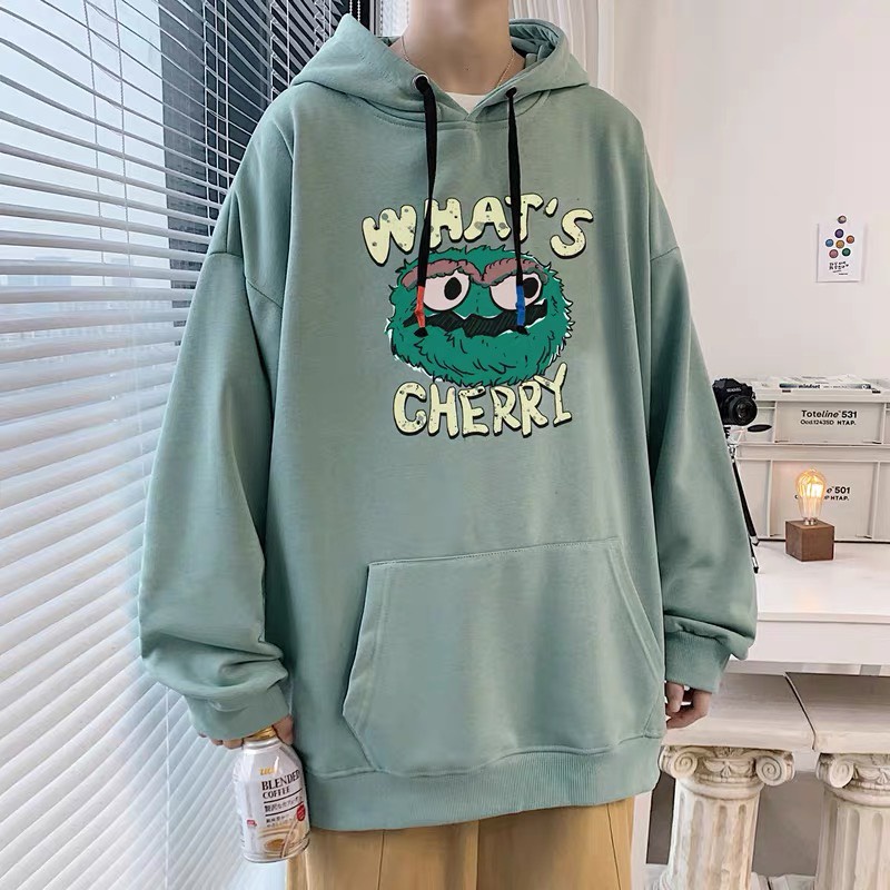 Áo HOODIE UNISEX FORM RỘNG màu xanh, xám cực đẹp whats