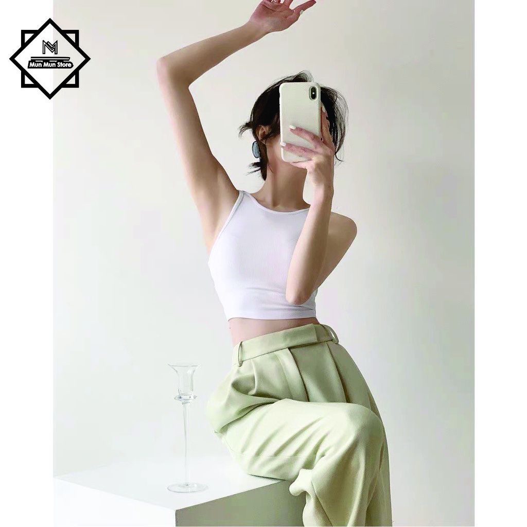 Áo balo lỗ sát nách croptop nữ ôm body MunMunStore chất vải cao cấp, phong cách trẻ trung năng động
