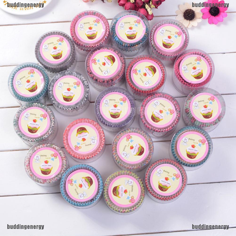 Bộ 100 Khuôn Giấy Dùng Làm Bánh cupcake Họa Tiết Dễ Thương