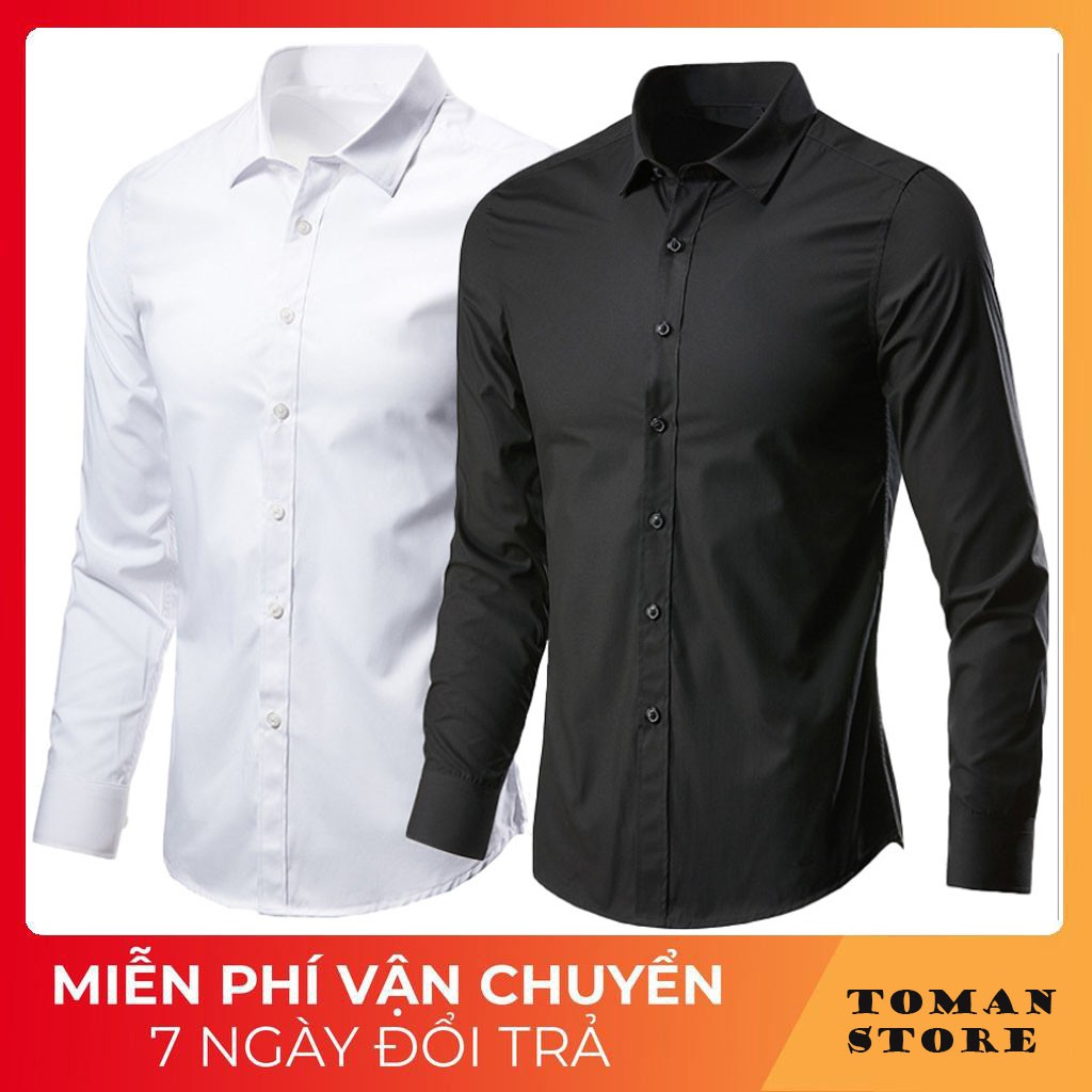Áo sơ mi nam  hộp đen, sơ mi trơn hộp đen, thời trang công sở, phong cách trẻ trung năng động