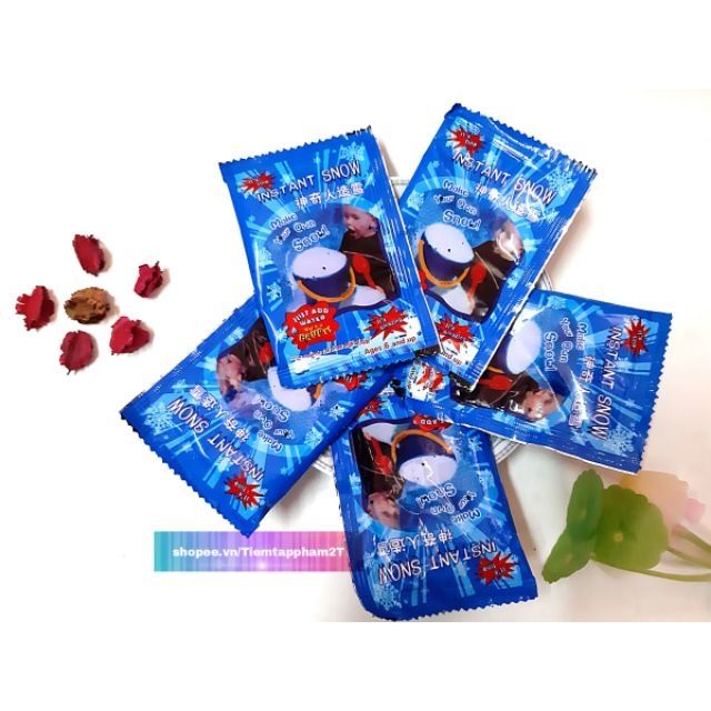 Combo 10 gói Tuyết Xanh Bông Bạc Nguyên Liệu Làm Slime