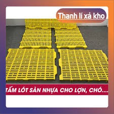 Sàn nhựa vàng 40x55cm lót chuồng chó lớn